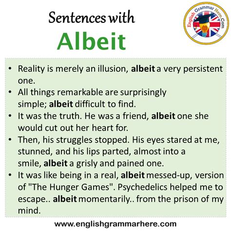 albeit definition|how to use albeit.